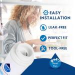 6-Pack Replacement for KitchenAid KFXS25RYWH4 Refrigerator Water Filter - Compatible with KitchenAid 4396395 Fridge Water Filter Cartridge