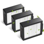 Replacement 4639161 High-Efficiency Filter for iRobot Roomba e, i, j Series Robot Vacuums Filter-3-Packs