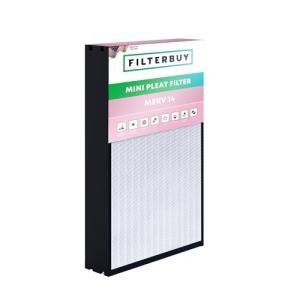 Filterbuy 16x25x4 Mini Pleat Air Filter MERV 14 HVAC Replacement (1-Pack)