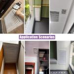 White Plastic Decorative Vent Cover, Wall and Ceiling Return Air Filter Grille， Removable Ventilation Grille for HVAC, Hotel/Residential(28x32in/71.1x81.3cm)