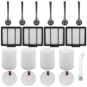 Ryvina RV1001AE Filter Replacement Part Aaccessory Set for Shark IQ R101AE RV1001AE RV100AE AV912S AV1002AE, Vacuum Cleaner Filter for Shark AV2501S RV2502AE RV2520 RV2510, (15PCS)