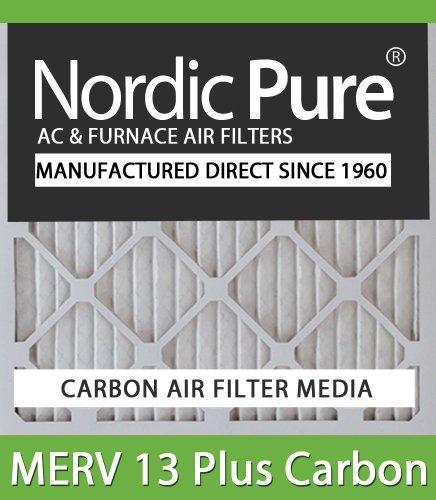 Nordic Pure 16x32x1CustomM13+C-6 MERV 13 + Carbon AC Furnace Filter