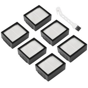 Techecook High-efficiency Filters Replacement for iRobot Roomba E I J Series i1+ i3 i3+ i4 i5 i6 i7 i7+ i8 j7 E5 E6 E7 Vacuum Cleaner, 6Pack 4639161 Filters+1 Cleaning Brush