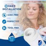 2-Pack Replacement for Amana ASD2626HEB Refrigerator Water Filter - Compatible with Amana UKF8001AXX Fridge Water Filter Cartridge