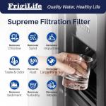 FrigiLife RWF6700A Refrigerator Water Filter Replacement for EDR1RXD1, Everydrop® Filter 1, W10295370A, W10295370, 46-9081, 46-9930, EDR1RXD1B, P4RFWB, P8RFWB2L, WHR1RXD1, KAD1RXD1, WD-F38, 1Pack