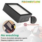 Techecook High-efficiency Filters Replacement for iRobot Roomba E I J Series i1+ i3 i3+ i4 i5 i6 i7 i7+ i8 j7 E5 E6 E7 Vacuum Cleaner, 6Pack 4639161 Filters+1 Cleaning Brush