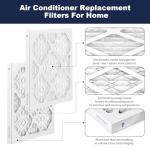 Hearthhub 12×12×1 MERV 13 Furnace Air Filters - HVAC/Furnace AC Filter Replacement (Actual Size 11.75x11.75x0.75) - Pleated Dust Defense Air Conditioner Filters for Home Office (2 Pack)