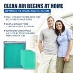 Wingman1 16x25x1 Polarized Media Electronic Air Filter - High Air Flow - Homeowner Installed - 1-Yr Supply of Replacement Pads - Simply Replace Your Current AC/Furnace Air Filter and PLUG IT IN!