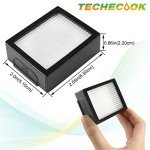 Techecook High-efficiency Filters Replacement for iRobot Roomba E I J Series i1+ i3 i3+ i4 i5 i6 i7 i7+ i8 j7 E5 E6 E7 Vacuum Cleaner, 6Pack 4639161 Filters+1 Cleaning Brush