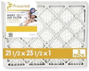 Proairtek MERV 13 Air Filters, 21.5x23.5, 2-Pack