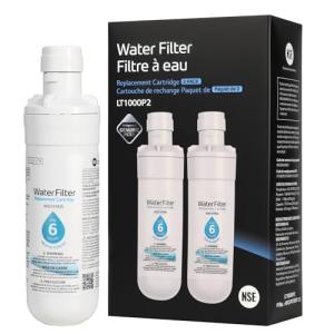2-Pack LG Water Filter LT1000P Compatible