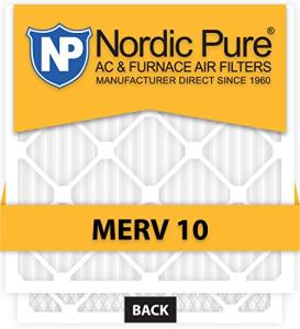 Nordic Pure MERV 10 AC Furnace Filters, 6 Pack
