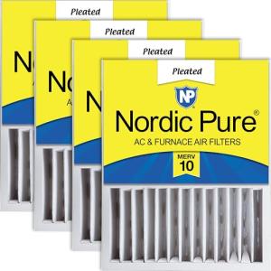 Nordic Pure 16x20x5 MERV 10 Air Filter 4 Pack