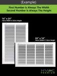 24" X 28" Steel Return Air Filter Grille