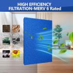 Demiwise Washable Air Filter 20x30x0.5, 2 Pack