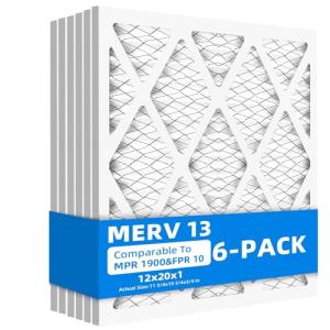 Chenzhit 12x20x1 MERV 13 Air Filter Pack