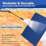 Demiwise Washable Air Filter 20x30x0.5, 2 Pack