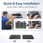 Coleman RV AC Foam Filter 2-Pack, 15 x 15 x 1/4 Inch