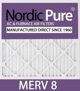 Nordic Pure MERV 8 AC Furnace Filters, 6 Pack