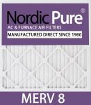 Nordic Pure MERV 8 AC Furnace Filters, 6 Pack
