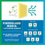 14x30 Activated Carbon Air Filter Replacement Pads