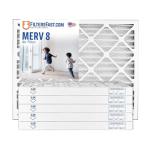 Fast 18x25x2 MERV 8 Pleated Air Filters - 6 Pack