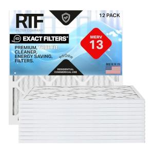 Exact Filters 14.5x27x1 MERV 13 Air Filter Pack