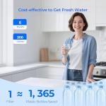 TEEHAY WF3CB Refrigerator Water Filter 3 Pack