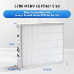 MERV 16 Air Filter 20x26x5 for Lennox