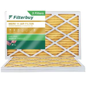 15x25x1 MERV 11 Pleated Air Filters (3-Pack)