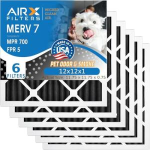 AIRx Wicked Clean 12x12 Air Filters 6 Pack