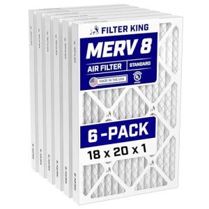 Filter King 18x20x1 MERV 8 Air Filters 6-Pack