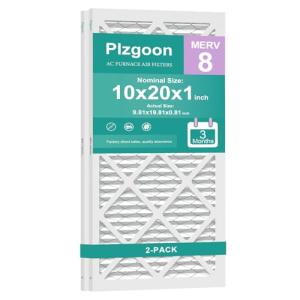10x20x1 MERV 8 Pleated Air Filters (2 Pack)