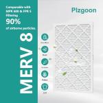 10x20x1 MERV 8 Pleated Air Filters (2 Pack)