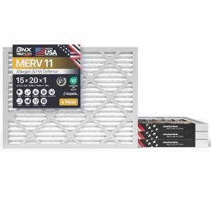 BNX TruFilter 15x20x1 MERV 11 Air Filters 4-Pack