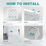 10x20x1 MERV 8 Pleated Air Filters (2 Pack)