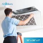 SpiroPure MERV 8 Pleated Air Filter 10x30x1