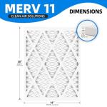14x30x1 Pleated Furnace Air Filters - 6 Pack