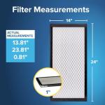 Filtrete 14x24x1 MERV 14 Air Filters, 2-Pack