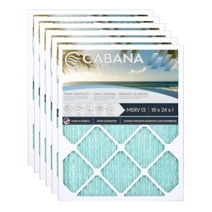 Cabana MERV 13 6-Pack Air Filters 18x24x1
