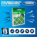 MERV 13 10x20x1 Air Filters – 6-Pack