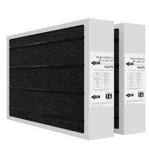 Pitymody X6675 Merv 16 Air Filter 20x25x5 Carbon Efficient Air Filter Compatible with Lennox X6675 and Lennox HCC20-28 Furnace HVAC System, Part Number HCF20-16, 2 Pack