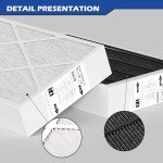 Pitymody X6675 Merv 16 Air Filter 20x25x5 Carbon Efficient Air Filter Compatible with Lennox X6675 and Lennox HCC20-28 Furnace HVAC System, Part Number HCF20-16, 2 Pack