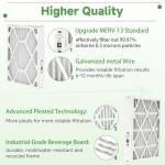 MERV 13 Air Filter - 3 Pack, Foldable Design