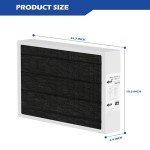 Pitymody X6675 Merv 16 Air Filter 20x25x5 Carbon Efficient Air Filter Compatible with Lennox X6675 and Lennox HCC20-28 Furnace HVAC System, Part Number HCF20-16, 2 Pack