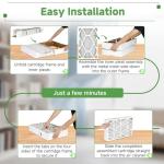 MERV 13 Air Filter - 3 Pack, Foldable Design