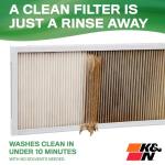 K&N Washable MERV 13 HVAC Air Filter 20x20x1