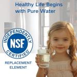 4U PURE Replacement Water Filters for Refrigerators - 3 Pack