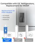 Waterdrop MSWF Refrigerator Water Filter, 2 Pack