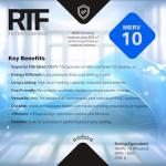 Exact Filters 14.5x27.875 Air Filter MERV 10 12-Pack